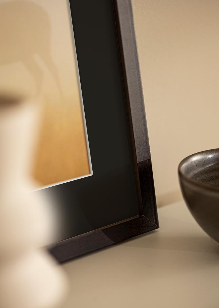 Rama Selection Orzech 70x100 cm - Passe-patrout Czarny 62x93 cm