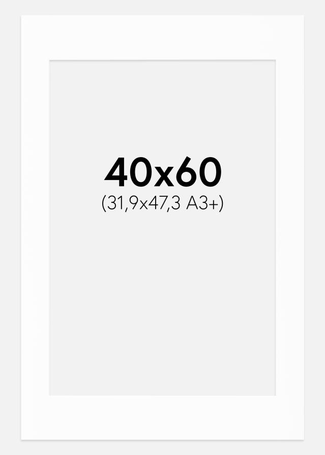 Passe-patrout Canson Biały Biały środek 40x60 cm (31,9x47,3 - A3+)