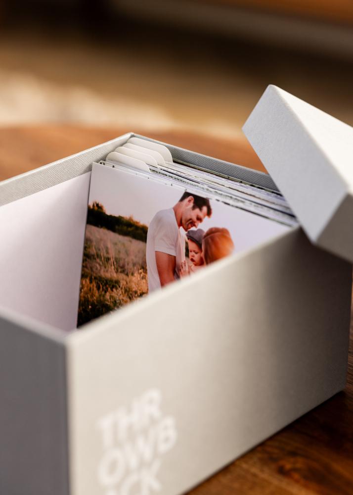 KAILA THROWBACK Pudełko na zdjęcia (700 zdjęć w 10x15 cm) - Szare