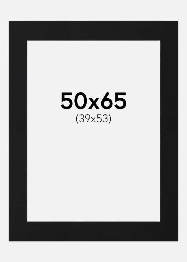 Passe-patrout Czarny Standard (Biały Rdzeń) 50x65 cm (39x53)