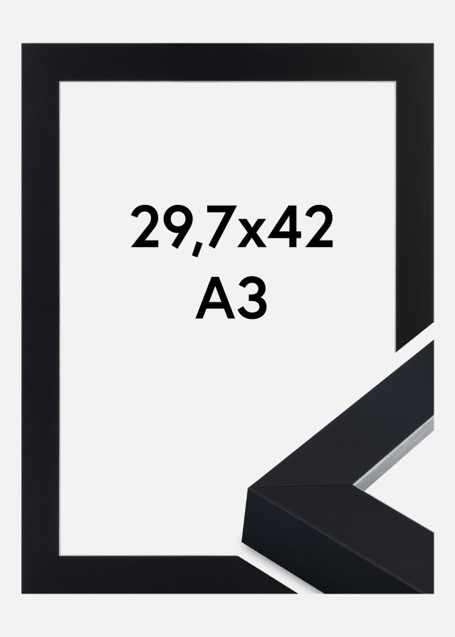 Rama Sussex Szkło akrylowe Czarny/Srebrny 29,7x42 cm (A3)