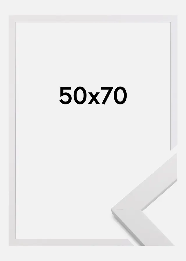 Rama White Wood Szkło akrylowe 50x70 cm