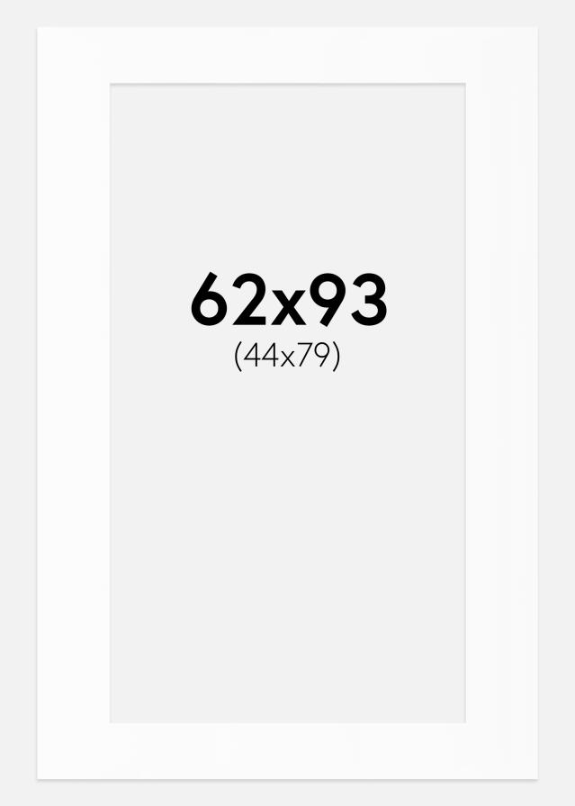 Passe-patrout Biały Standard (Białe Rdzeń) 62x93 cm (44x79)