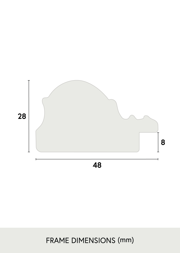 Rama Old Retro Szkło akrylowe 25x25 cm