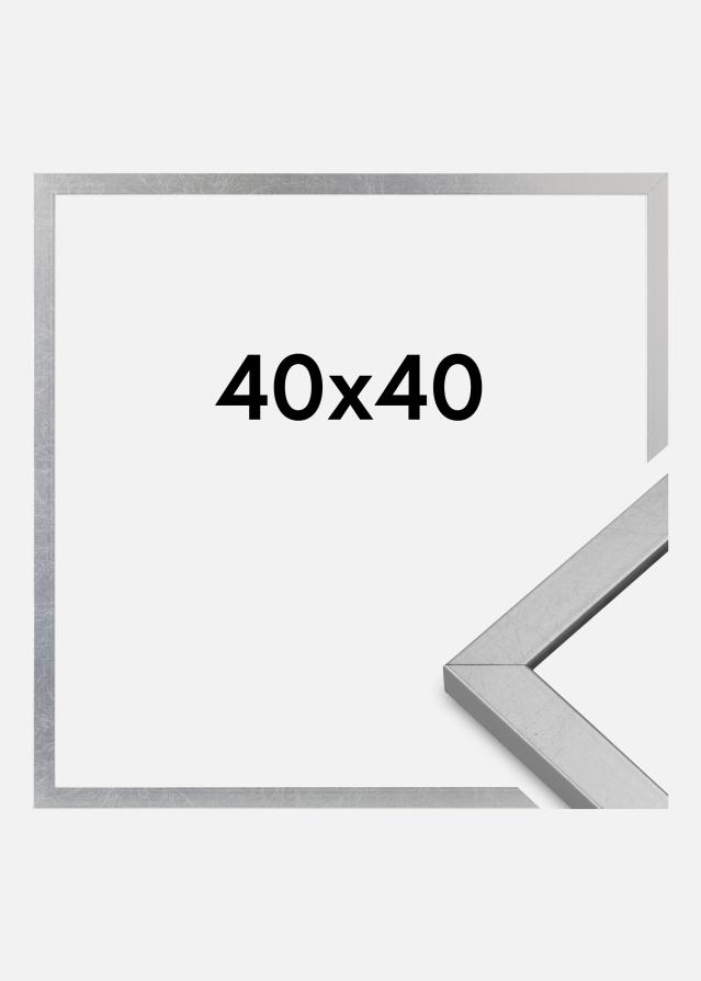 Rama Minerva Szkło akrylowe Srebrny 40x40 cm