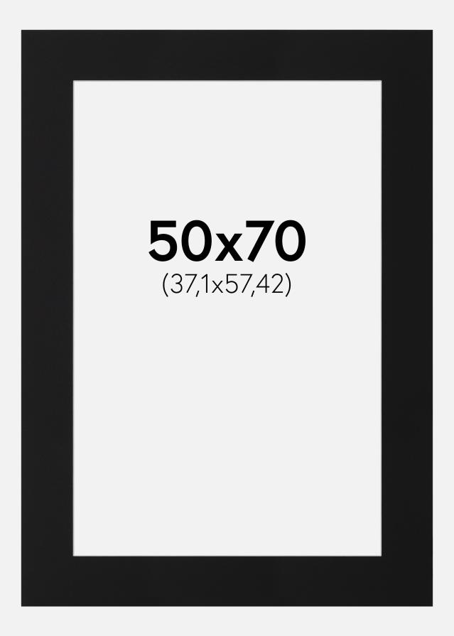 Passe-patrout Czarny Standard (Biały Rdzeń) 50x70 cm (37,1x57,42)