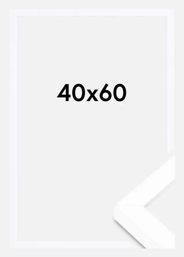 BGA Rama pudełkowa Szkło akrylowe Biały 40x60 cm