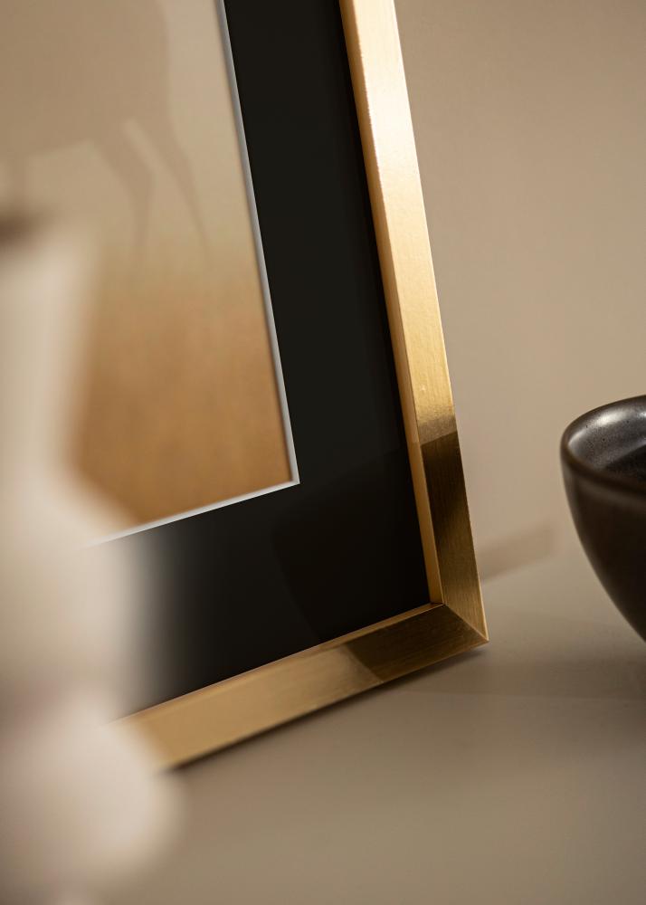 Rama Selection Złoty 13x18 cm - Passe-patrout Czarny 9x12 cm