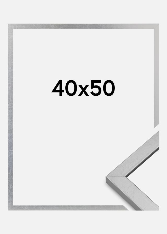 Rama Minerva Szkło akrylowe Srebrny 40x50 cm