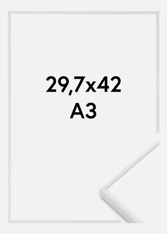Rama Visby Szkło akrylowe Biały 29,7x42 cm (A3)