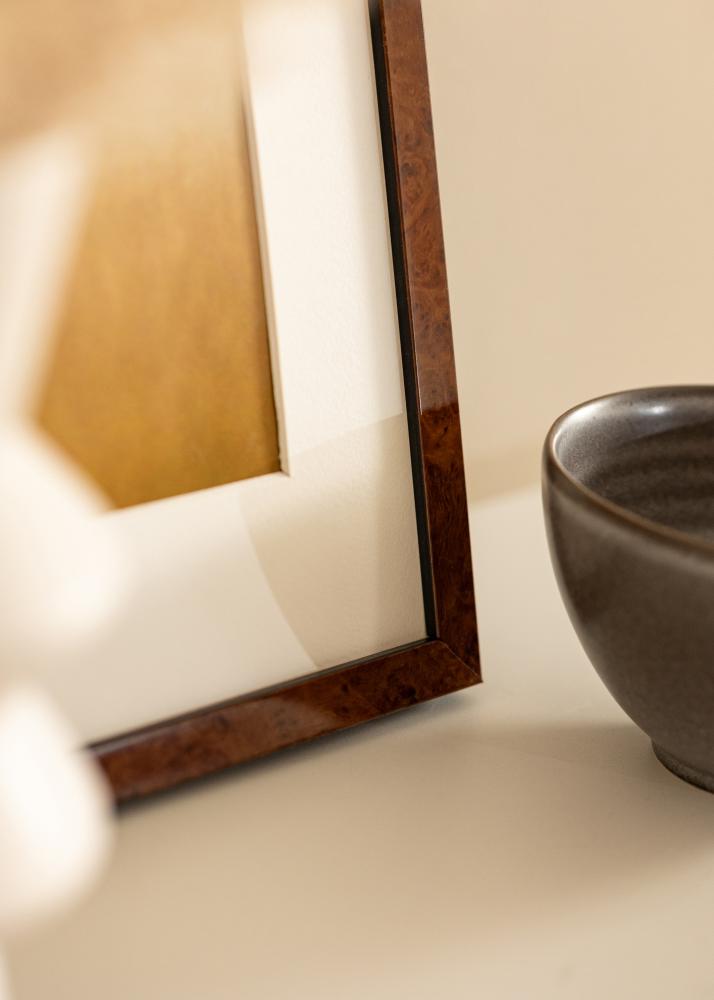 Rama Ares Szkło akrylowe Burr Walnut 29,7x42 cm (A3)