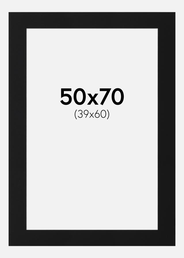 Passe-patrout Czarny Standard (Biały Rdzeń) 50x70 cm (39x60)