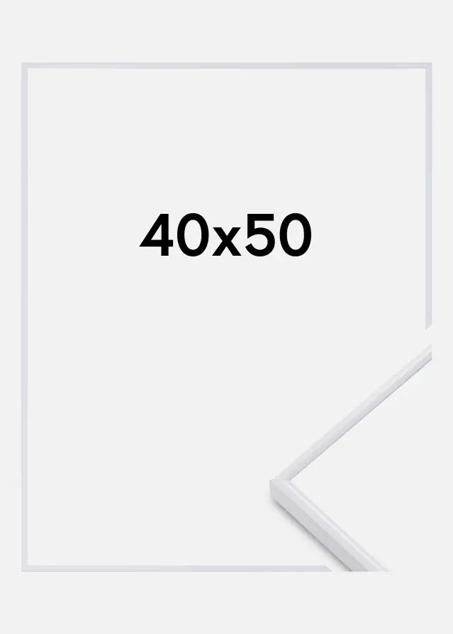 Rama Visby Szkło akrylowe Biały 40x50 cm