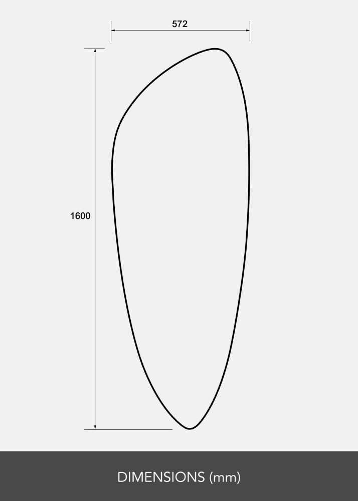 Lustro Obelisk 160x57 cm