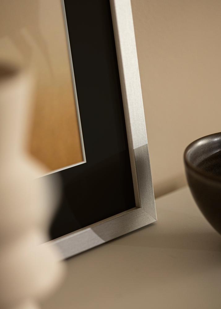 Rama Selection Srebrny 70x100 cm - Passe-patrout Czarny 62x93 cm