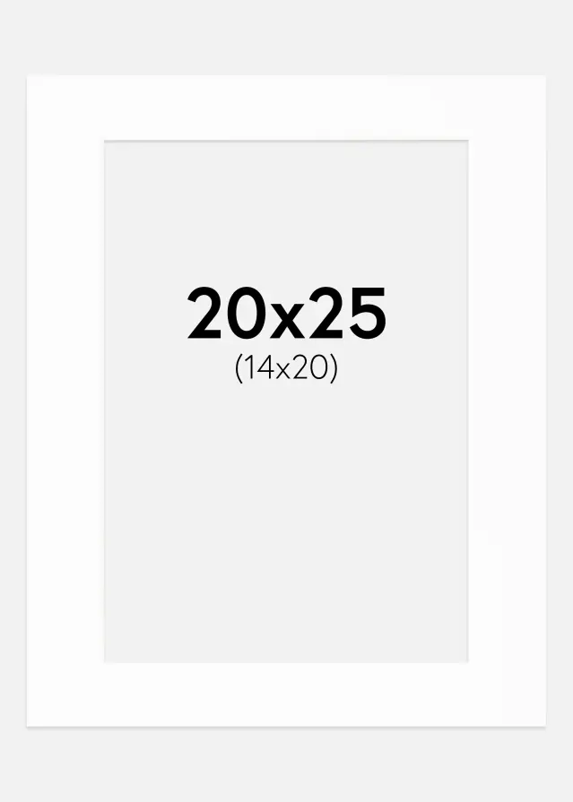 Passe-patrout Canson Biały Biały środek 20x25 cm (14x20)