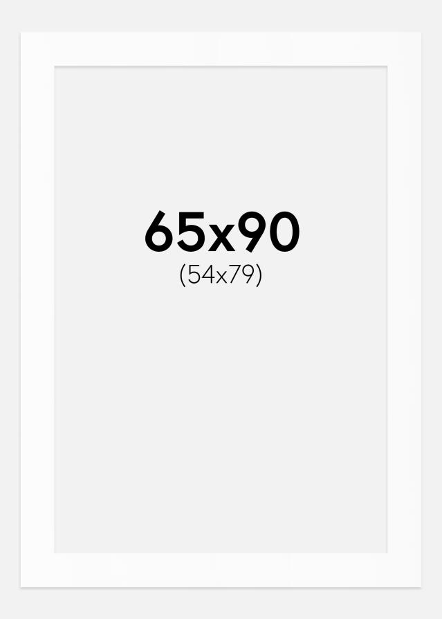 Passe-patrout Biały Standard (Białe Rdzeń) 65x90 cm (54x79)