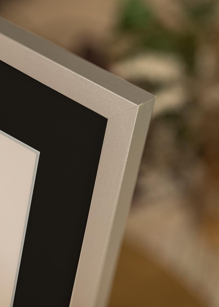 Rama Selection Srebrny 70x100 cm - Passe-patrout Czarny 62x93 cm