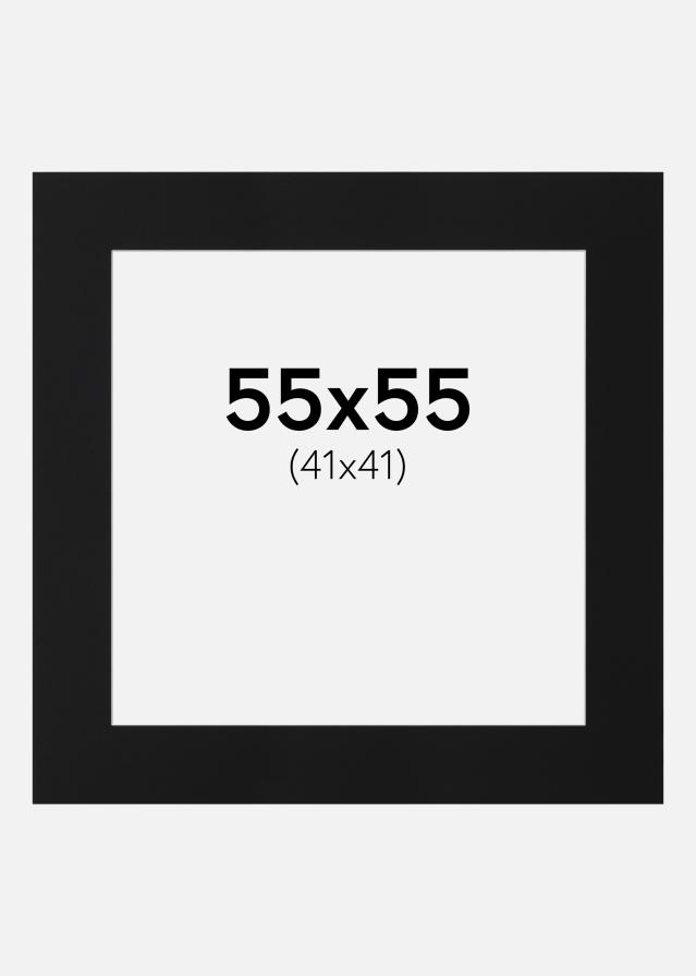 Passe-patrout Czarny Standard (Biały Rdzeń) 55x55 cm (41x41)