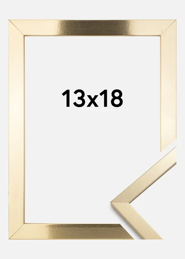Rama Trendy Szkło akrylowe Złoty 13x18 cm