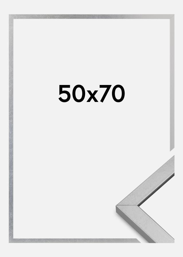 Rama Minerva Szkło akrylowe Srebrny 50x70 cm