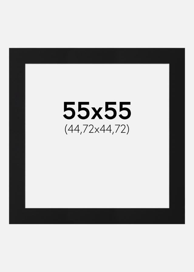 Passe-patrout Czarny Standard (Biały Rdzeń) 55x55 cm (44,72x44,72)