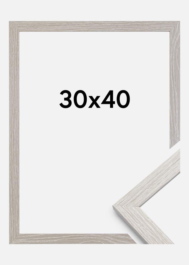 Rama Stylowy Light Grey Oak 30x40 cm