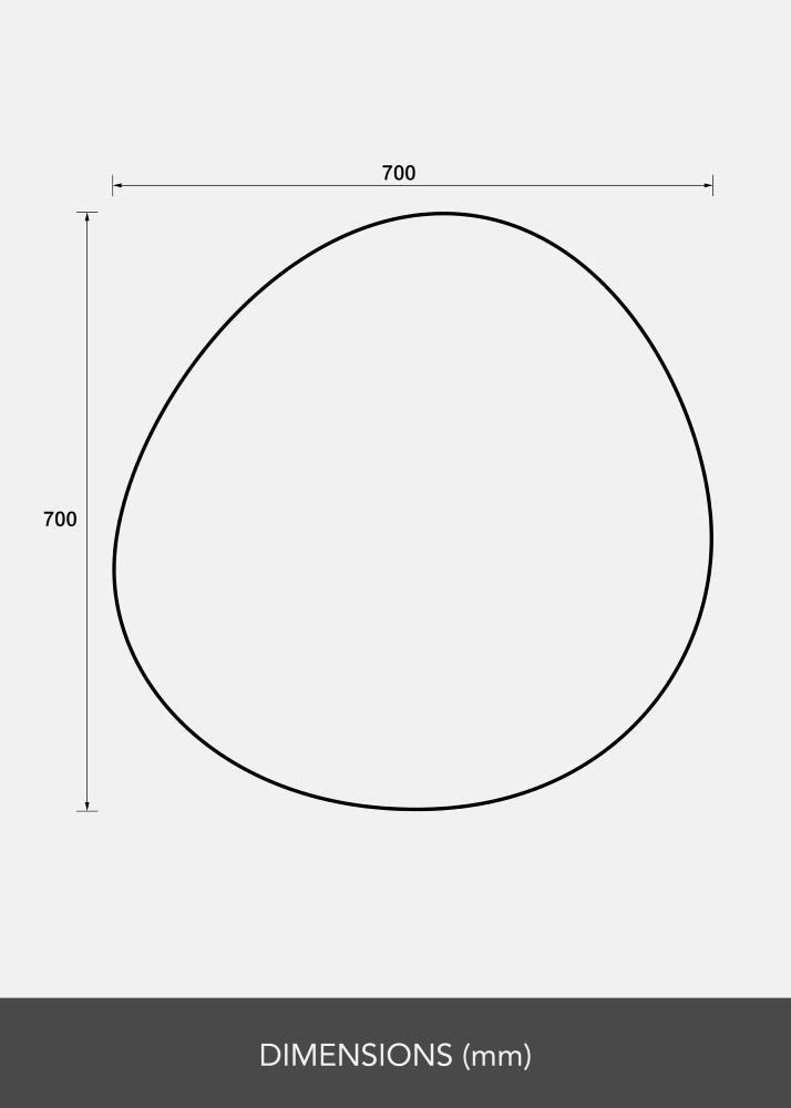 Lustro Finesse 70x70 cm