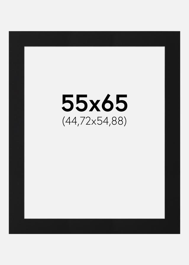 Passe-patrout Czarny Standard (Biały Rdzeń) 55x65 cm (44,72x54,88)