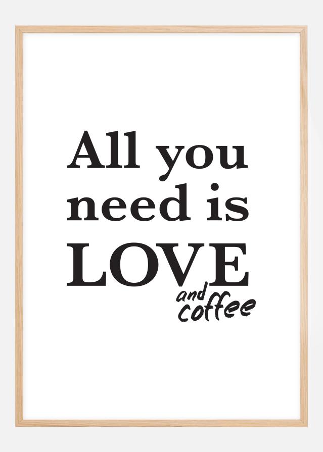 Love and coffee Plakat