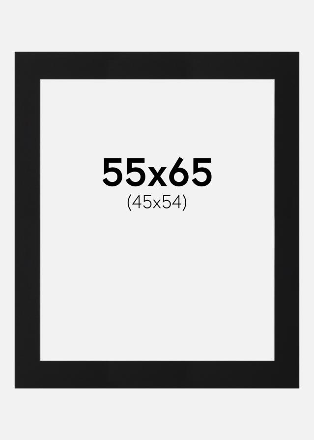 Passe-patrout Czarny Standard (Biały Rdzeń) 55x65 cm (45x54)