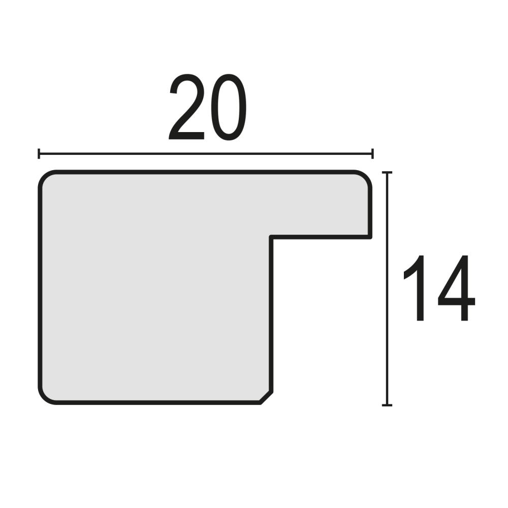 Rama Theresa Brązowy 30x45 cm