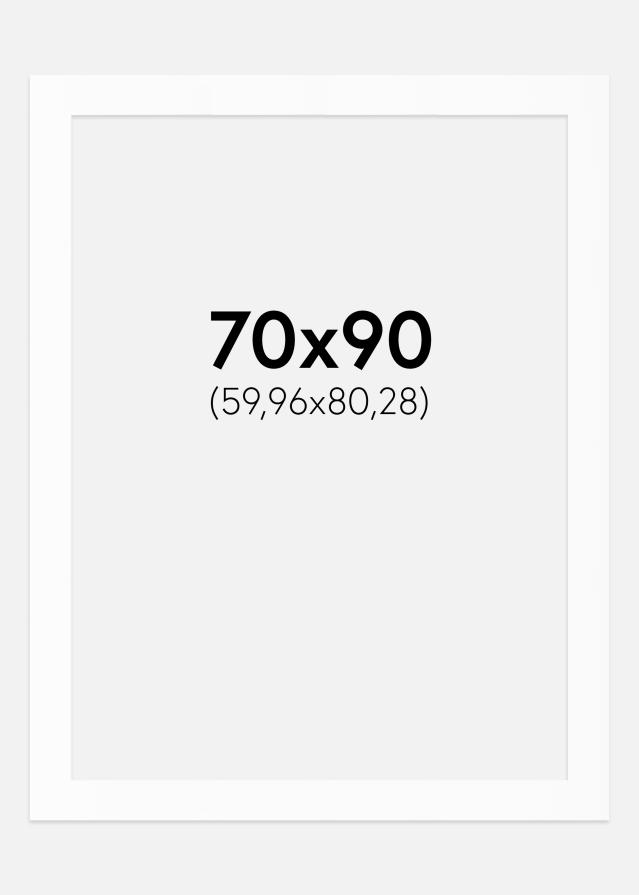 Passe-patrout Biały Standard (Białe Rdzeń) 70x90 cm (59,96x80,28)
