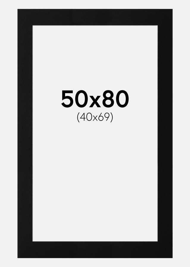 Passe-patrout Canson Czarny Biały środek 50x80 cm (40x69)