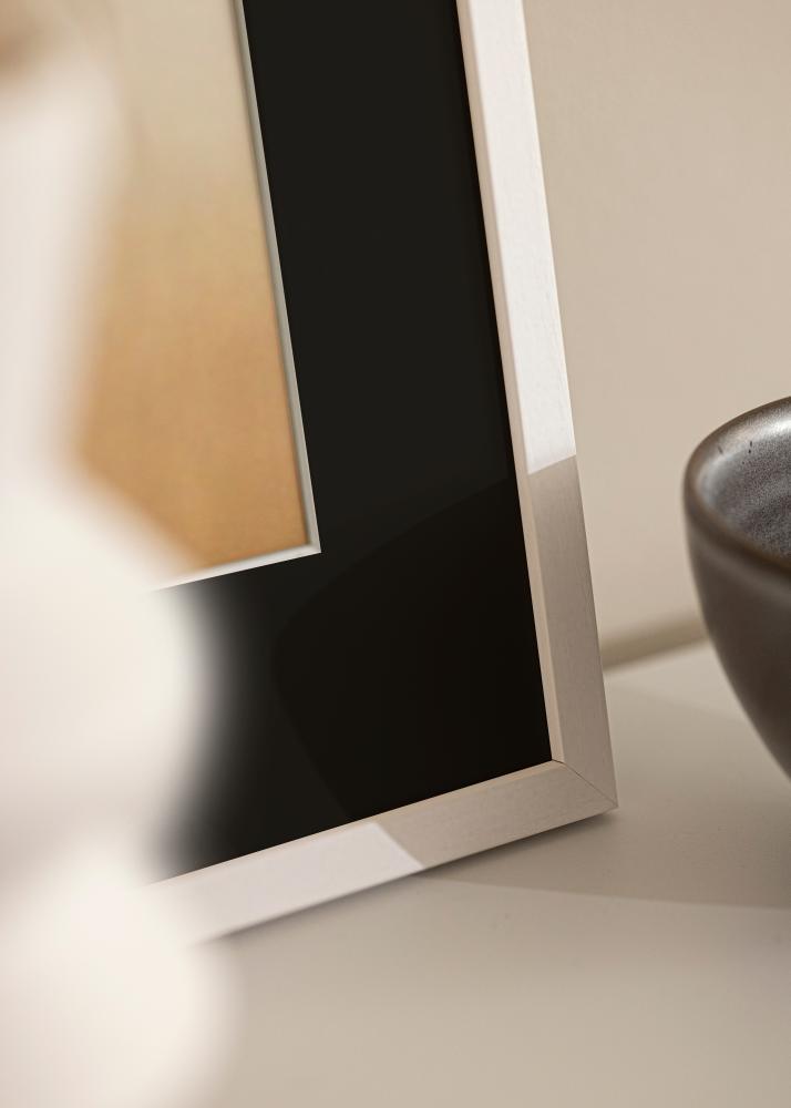 Rama Edsbyn Biały 18x18 cm - Passe-patrout Czarny 12x12 cm