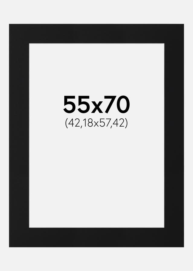 Passe-patrout Czarny Standard (Biały Rdzeń) 55x70 cm (42,18x57,42)
