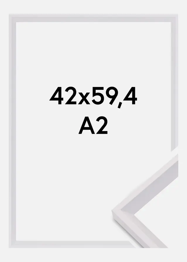 Rama Globe Szkło akrylowe Biały 42x59,4 cm (A2)