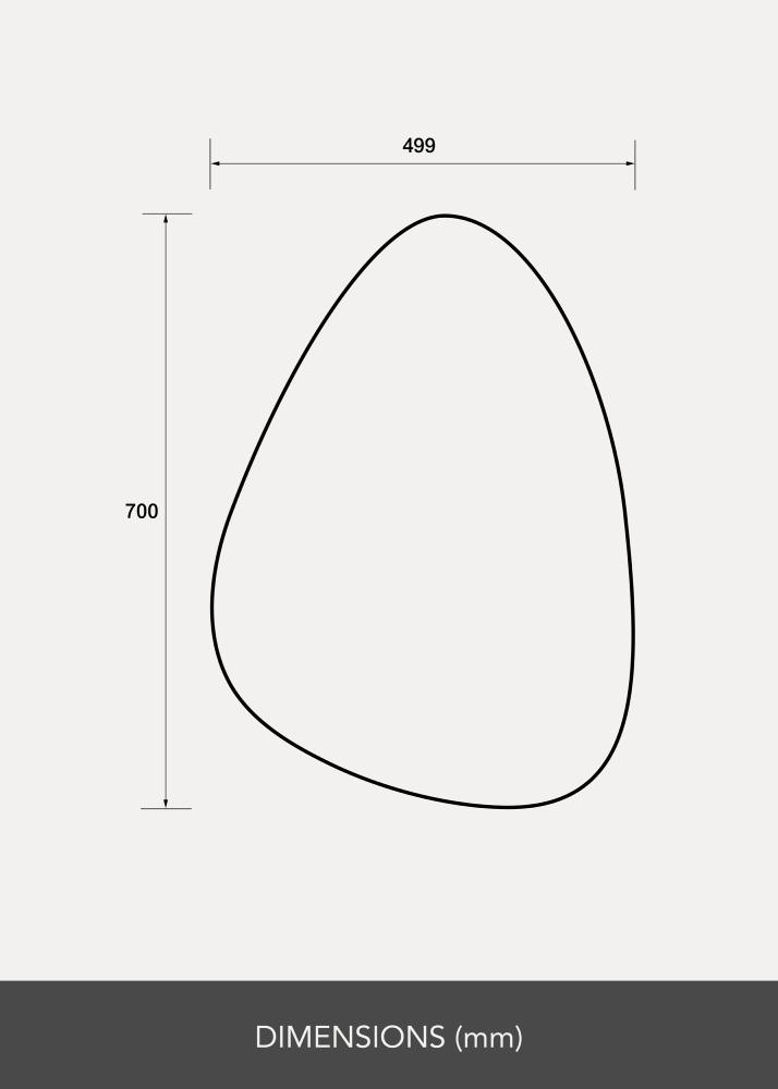 Lustro Pebble 50x70 cm - Selected By BGA