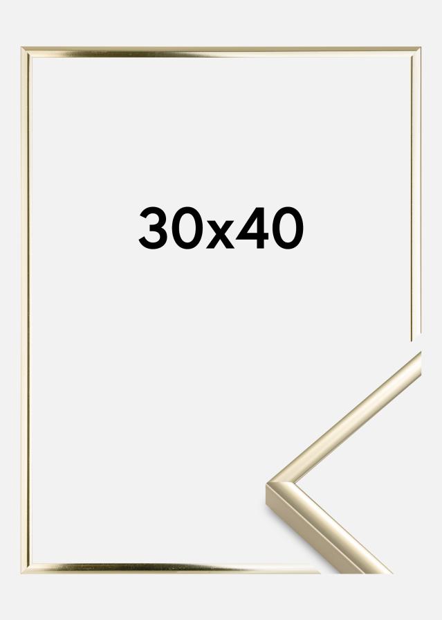 Rama Aluminium Szkło akrylowe Złoty Połysk 30x40 cm