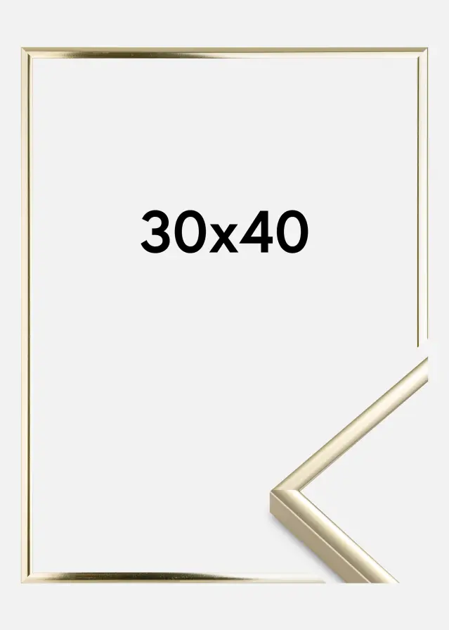 Rama Aluminium Szkło akrylowe Złoty Połysk 30x40 cm