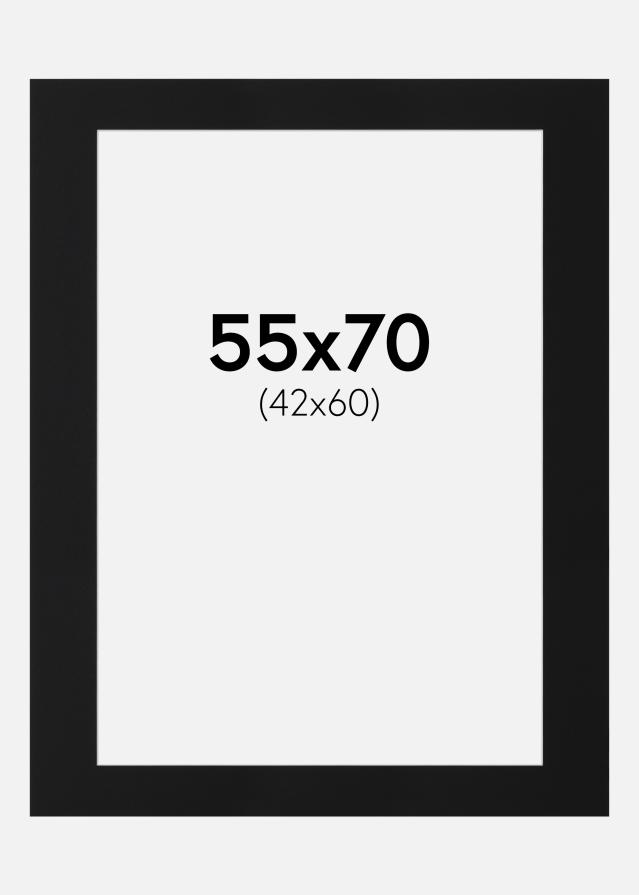 Passe-patrout Czarny Standard (Biały Rdzeń) 55x70 cm (42x60)