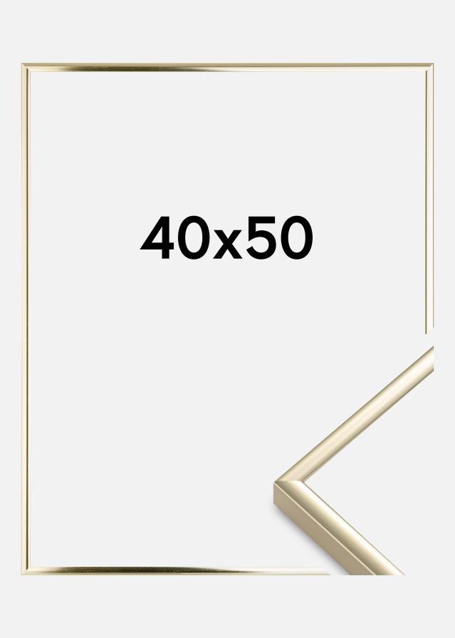 Rama Aluminium Szkło akrylowe Złoty Połysk 40x50 cm