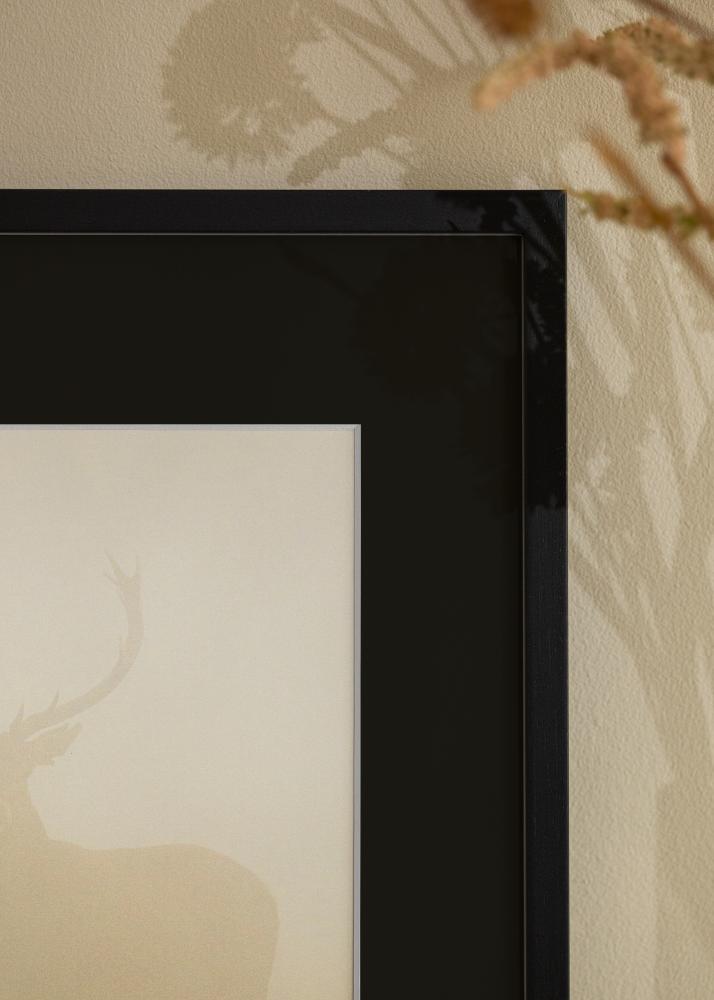 Rama Edsbyn Czarny 20x30 cm - Passe-patrout Czarny 15x21 cm (A5)