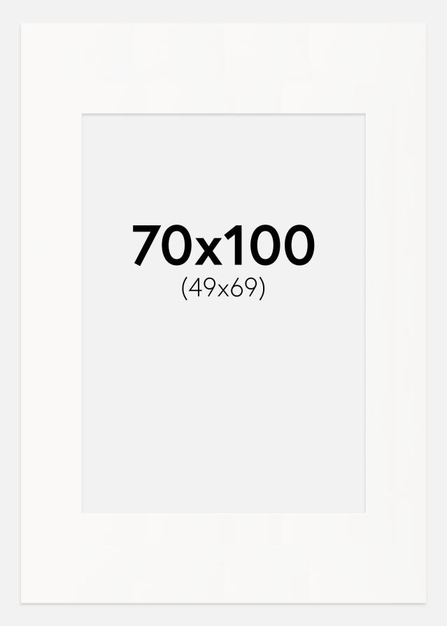 Passe-patrout Offwhite Biały środek 70x100 cm (49x69)
