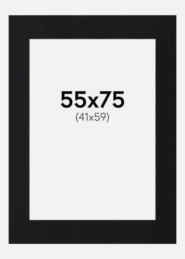 Passe-patrout Czarny Standard (Biały Rdzeń) 55x75 cm (41x59)