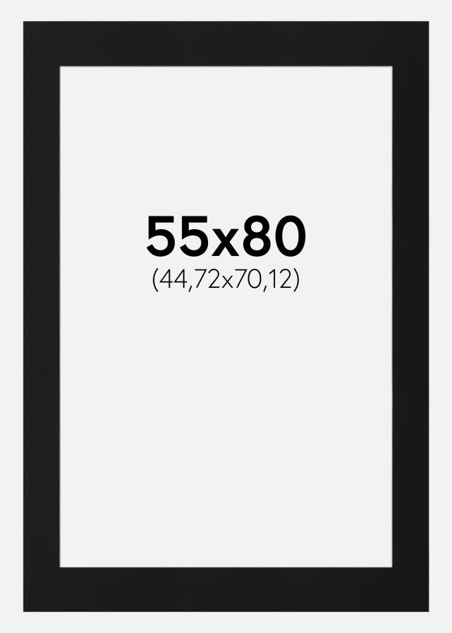 Passe-patrout Czarny Standard (Biały Rdzeń) 55x80 cm (44,72x70,12)