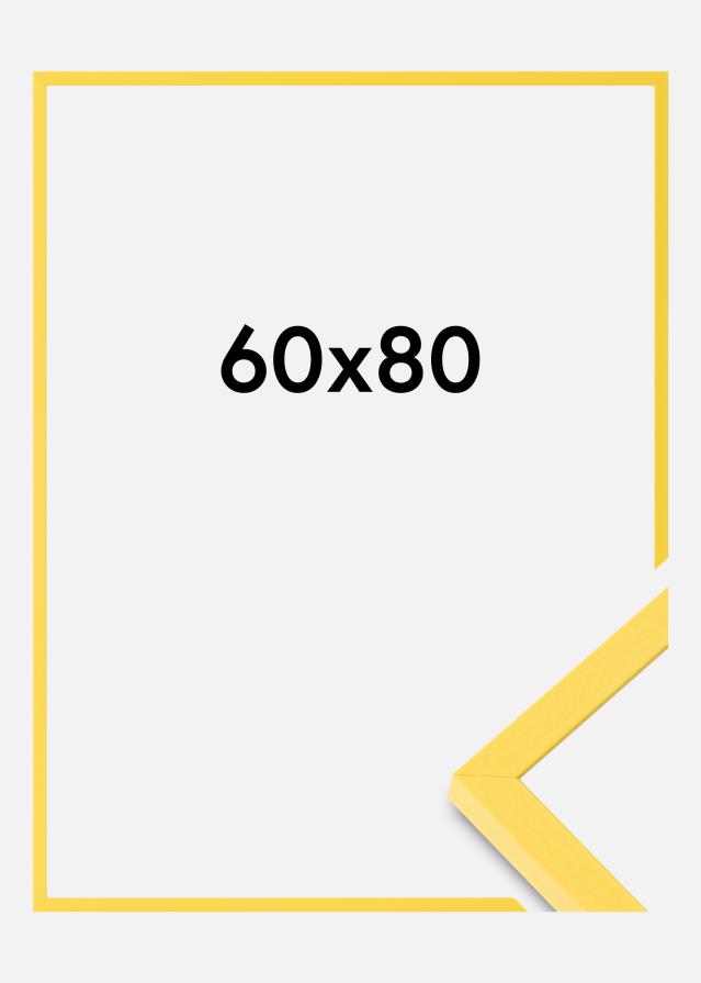 Colorful Szkło akrylowe Żółty 60x80 cm