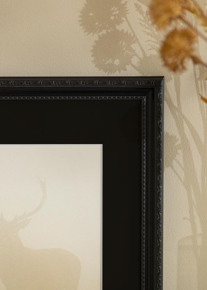 Rama Abisko Czarny 40x50 cm - Passe-patrout Czarny 27x35 cm