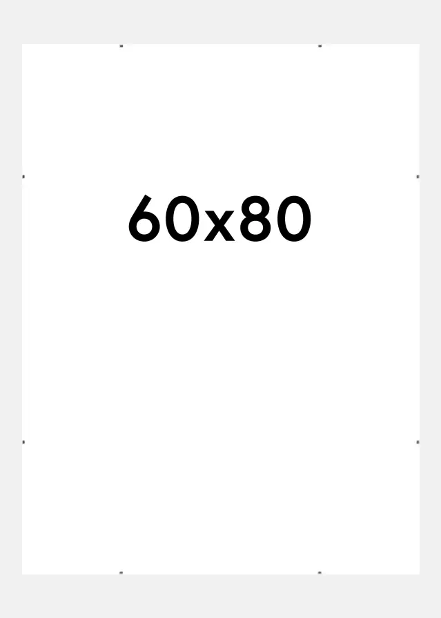 Antyrama Matowy Szkło antyrefleksyjne 60x80 cm