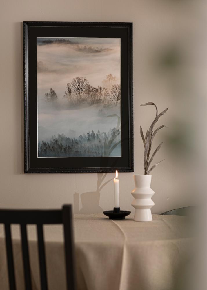 Rama Abisko Czarny 40x50 cm - Passe-patrout Czarny 27x35 cm